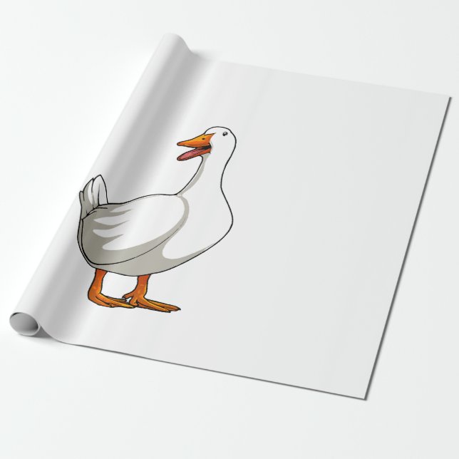 Cute Anka Design Manar Waterfowl Bird Pet Anka Äls Presentpapper (Utrullad)