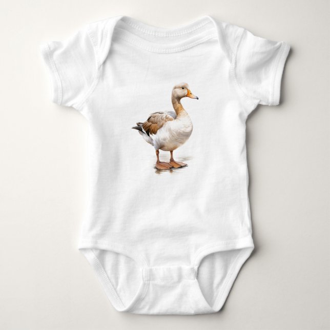 Cute Anka Ducking Farm Animal T Shirt (Framsida)