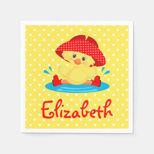 Cute Anka Pappersservett (Framsidan)