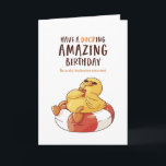 Cute Anka Pun Ducking Fantastisk Funny Birthday Kort<br><div class="desc">Lustigt och sött födelsedagskort för dem som slår kärlek och humor. Perfekt för att önska dina vänner och din familj grattis på födelsedagen. Besök vår butik om du vill ha mer födelsedagskort. Du hittar något coola,  humoristiskt och ibland sarkastiskt födelsedagskort för din speciella.</div>