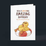 Cute Anka Pun Ducking Fantastisk Funny Birthday Kort<br><div class="desc">Lustigt och sött födelsedagskort för dem som slår kärlek och humor. Perfekt för att önska dina vänner och din familj grattis på födelsedagen. Besök vår butik om du vill ha mer födelsedagskort. Du hittar något coola,  humoristiskt och ibland sarkastiskt födelsedagskort för din speciella.</div>