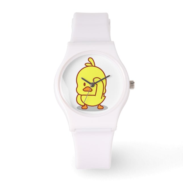 Cute Anka Rubber Duckling Animal Lover Gift Armbandsur (Framsida)