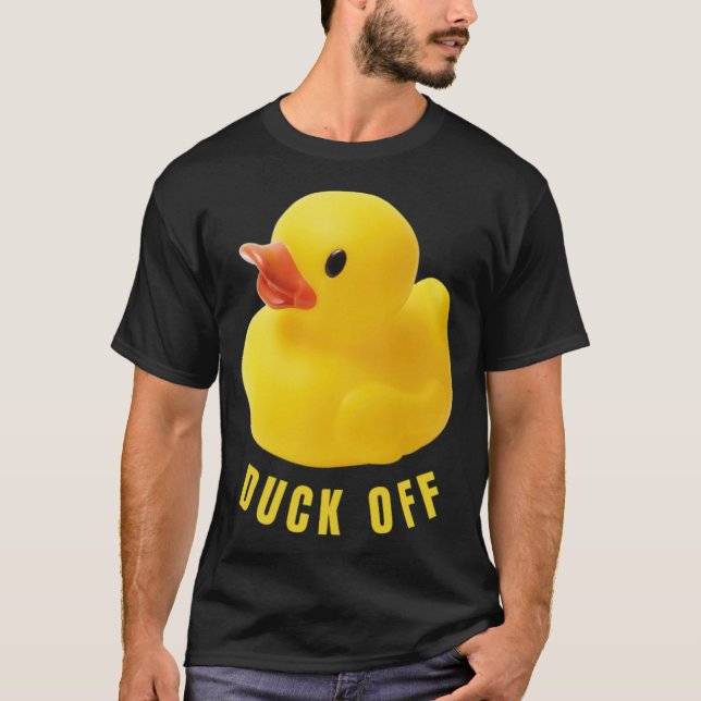 Cute Anka Rubber Duckling T hund älskare T Shirt (Framsida)