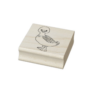Cute Anka Rubber Frimärke Stämpel