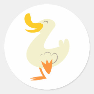 Cute Anka Stickers Runt Klistermärke