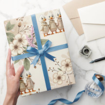 Cute Ankor med Blommigt