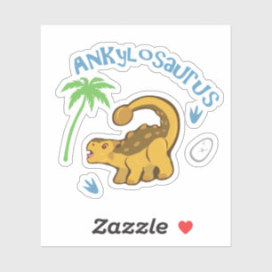 Cute Ankylosaurus Klistermärken