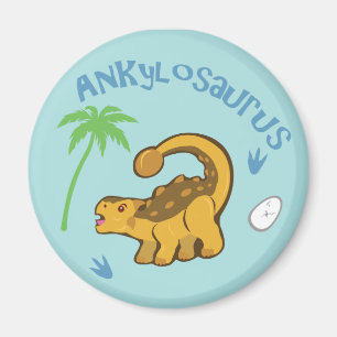 Cute Ankylosaurus Magnet