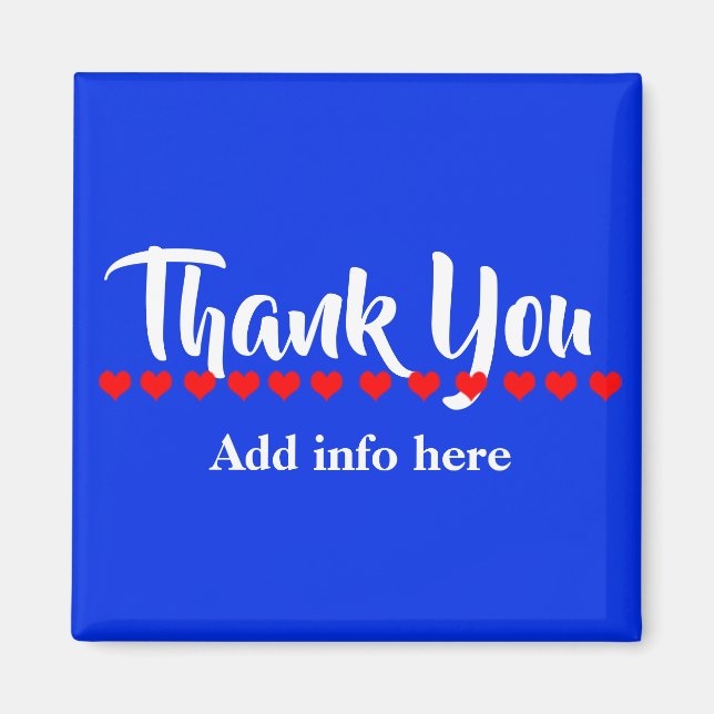 Cute Anpassa Tack Magnet (Framsidan)