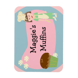 Cute Anpassade Bakery Magnet