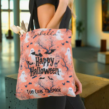Cute Anpassade Halloween Ghost med Fladdermus