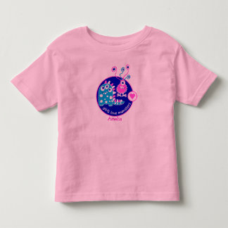 Cute Anpassade Lilla Rosa Girl Monsters Tee