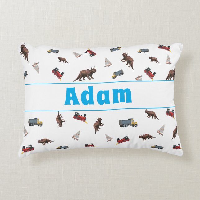 Cute Anpassade Pojke Prydnadskudde (Framsidan)