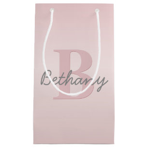 Cute Anpassade Rosa Monogram och ditt namnskript