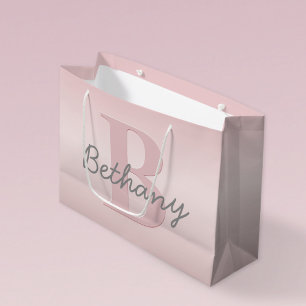 Cute Anpassade Rosa Monogram och ditt namnskript