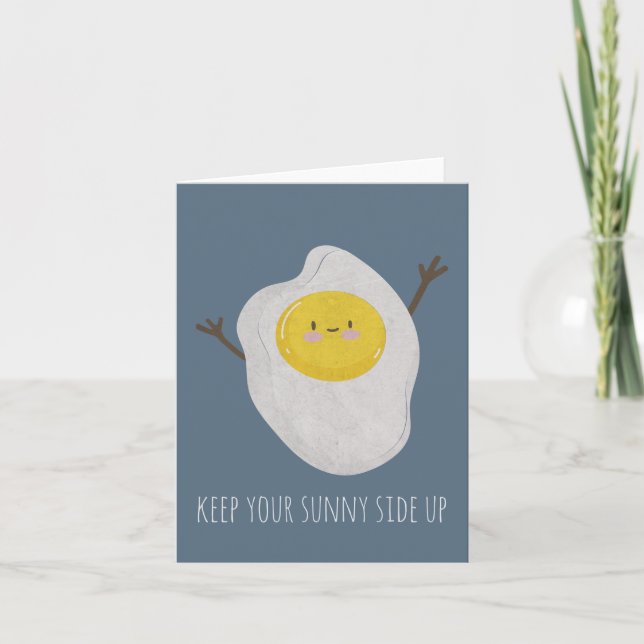 Cute Anpassade Sunny Page Up Note Card Anteckningskort (Framsida)