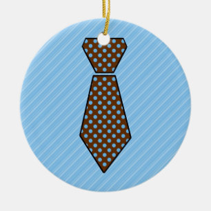 Cute Anpassade Tie-gåvor från Fars dag Julgransprydnad Keramik