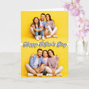 Cute Anpassningsbar 2-fotomall Fars dag Kort