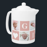 Cute Anpassningsbar 6 Photo Collage Grandmor Gigi<br><div class="desc">Skapa en vacker fotogåva till din mormor. Anpassa enkelt den här tekannan till bilder. Du kan helt enkelt anpassa vår mall för att skapa en unik gåva till andra familjemedlemmar eller vänner.</div>
