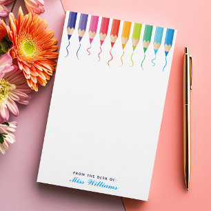 Cute Anpassningsbar Art Teacher Rainbow Artistic Brevpapper