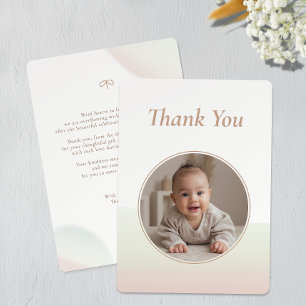 Cute Anpassningsbar Baby Photo Gender Neutral Baby Tack Kort