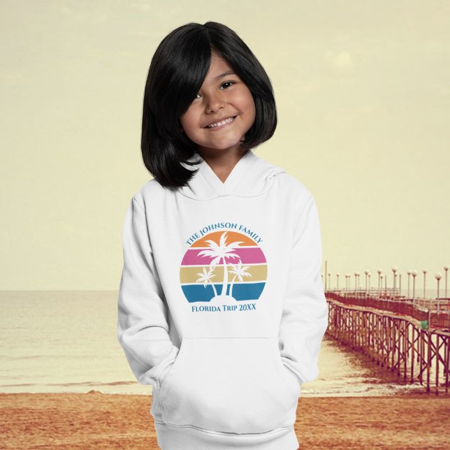 Cute Anpassningsbar Beach Resa Handflatan Träd Kid T Shirt (Skapare uppladdad)