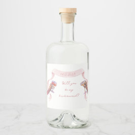 Cute Anpassningsbar Bridesmaid Frieri Mini Champag