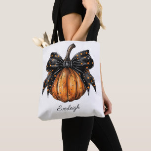 Cute Anpassningsbar Coquette Bus eller godis Pumpk Tygkasse
