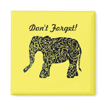 Cute Anpassningsbar Elephant Magnet