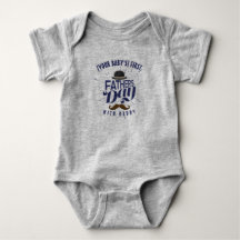 Cute Anpassningsbar First Fars dag Baby Onsie Body