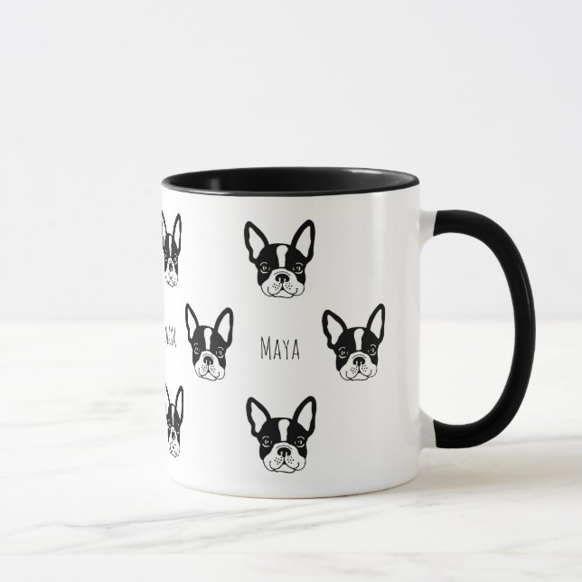Cute anpassningsbar fransk bulldog mugg (Höger)