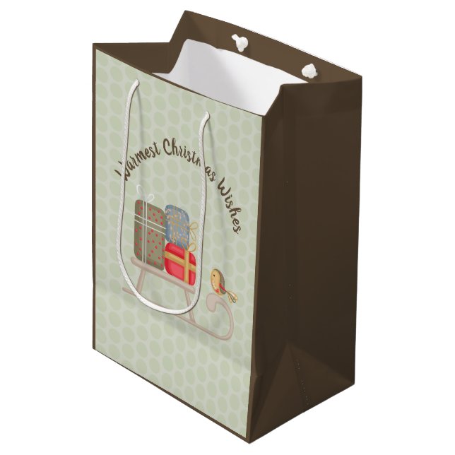 Cute Anpassningsbar Hälsning Nordic Jul Sled (Framsidan Vinklad)