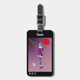 Cute Anpassningsbar - Hösten Hund - resgage-tagg Bagagebricka