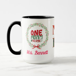 Cute Anpassningsbar jul Noel Nurse Gift Mugg