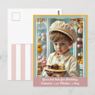 Cute anpassningsbar med olika handgjorda godis vykort