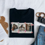 Cute Anpassningsbar - par foton och textgåva T Shirt<br><div class="desc">Skapa en tidlös keepy med vår Anpassningsbar Photo Shirt for Par! Anpassa den med dina favoritfoton i en återinspirerad design, perfekt för dagar, Alla hjärtans dag eller bara för att. Du kan anpassa den med foton och text. Den här skjortan är en unik gåva för att fira kärlek. Det här...</div>