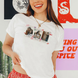 Cute Anpassningsbar - par foton och textgåva T Shirt
