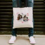 Cute Anpassningsbar - par foton och textgåva Tygkasse<br><div class="desc">Skapa en tidlös keepy med vår Anpassningsbar Photo Shirt for Par! Anpassa den med dina favoritfoton i en återinspirerad design, perfekt för dagar, Alla hjärtans dag eller bara för att. Du kan anpassa den med foton och text. Den här skjortan är en unik gåva för att fira kärlek. Det här...</div>