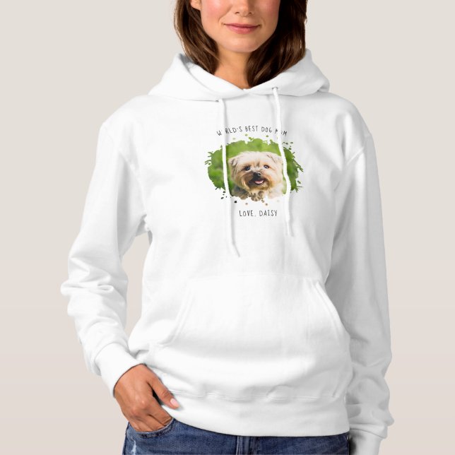 Cute Anpassningsbar Pet Photo Stänk World's Best H T Shirt (Framsida)