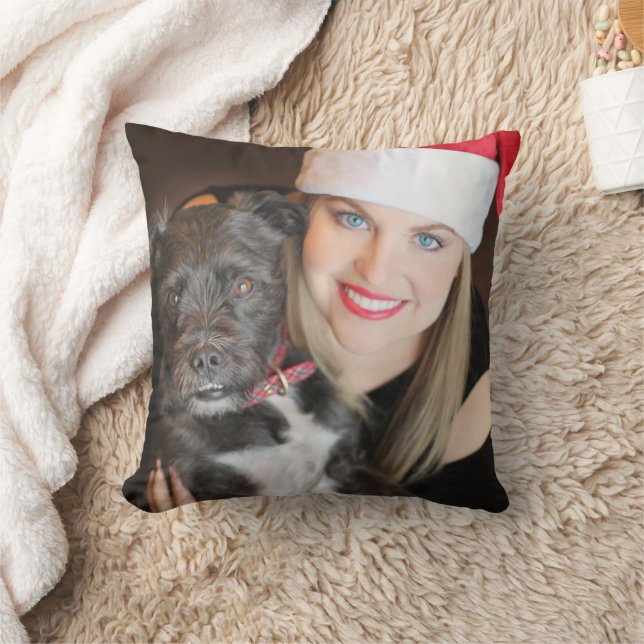 Cute Anpassningsbar Photo Dubbla Side Kudde (Filt)