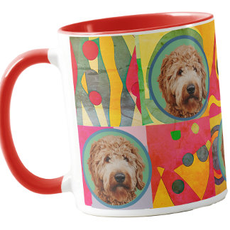 Cute Anpassningsbar Photo Hund älskare Mamma Grand Mugg