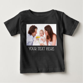 Cute Anpassningsbar Photo & Namn Text T Shirt
