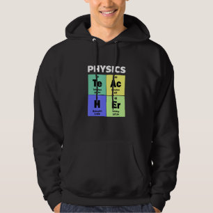 Cute Anpassningsbar Physics Teacher Periodic Bord Hoodie