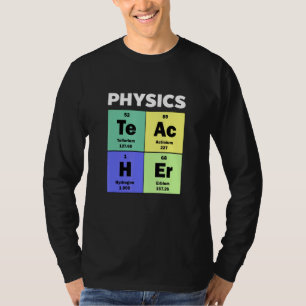 Cute Anpassningsbar Physics Teacher Periodic Bord T Shirt