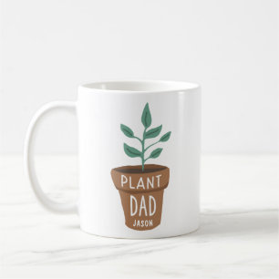 Cute Anpassningsbar Plant Pappa Kaffemugg