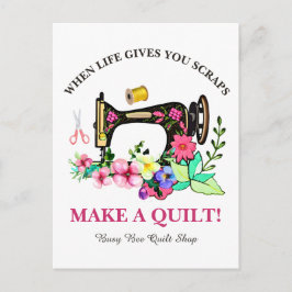 Cute Anpassningsbar Quilt Shop Vykort