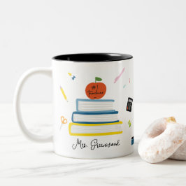 Cute Anpassningsbar Teacher Namn Mugg