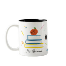 Cute Anpassningsbar Teacher Namn Mugg