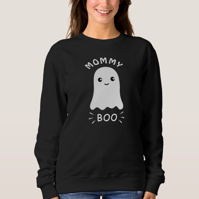 Cute Anpassningsbar Tecknad "BOO" Ghost T Shirt (Framsida)
