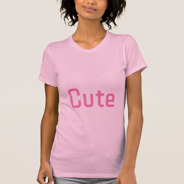 Cute Anpassningsbar Text Women Girl Bella Canvas S T Shirt (Framsida)